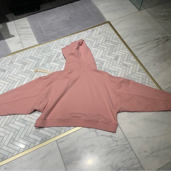 UOOYAA pink sweatshirt with sequence and rhinestone - Picture 3 of 3